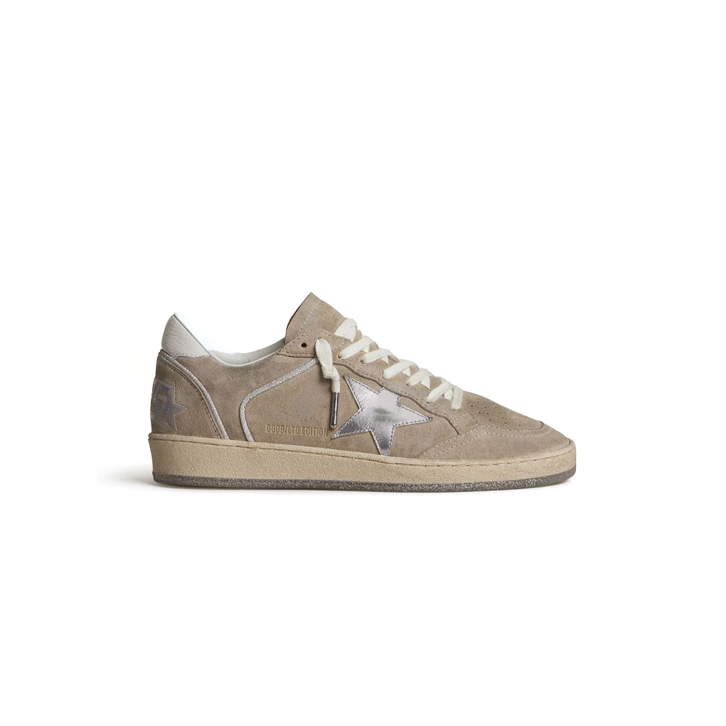 GOLDEN GOOSE BROWN BALL STAR LTD STAR-EMBELLISHED SUEDE TRAINERS GWF00327 GOLDEN GOOSE BROWN BALL STAR LTD STAR-EMBELLISHED SUEDE TRAINERS GWF00327